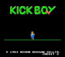 Kick Boy Title Screen